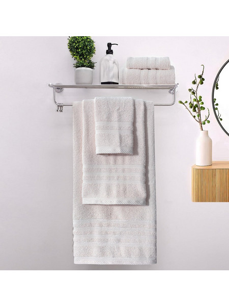 Πετσέτες Μπάνιου (Σετ 3τμχ) 100% Βαμβάκι Blanca Cream 500gsm