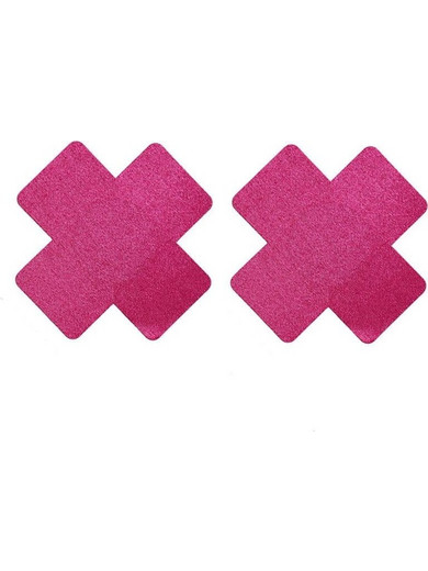 Cross Nipple Pasties Stickers Rose
