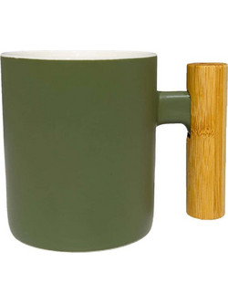 Κούπα Nordic 028869 8x8x10cm Olive-Natural Πορσελάνη