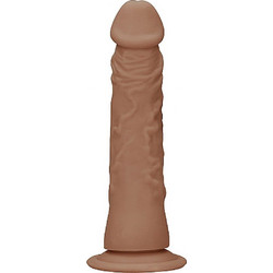 Shots RealRock Dong without Testicles 17cm Mocha Brown