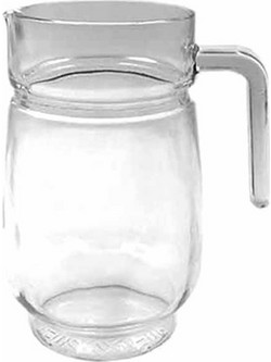 Homestyle Κανάτα Γυάλινη Οβάλ 1500ml