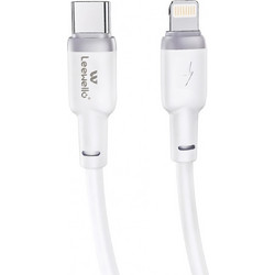 Καλώδιο Γρήγορης Φόρτισης USB-C σε Lightning Cable 30W Λευκό 1m LW-225