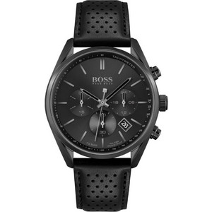 Hugo Boss Ανδρικό Ρολόι Χρονογράφος με Μαύρο Δερμάτινο Λουράκι 1513880 Hugo Boss Ανδρικό Ρολόι Χρονογράφος με Μαύρο Δερμάτινο Λουράκι 1513880