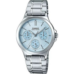 Casio Γυναικείο Ρολόι με Ασημί Μεταλλικό Μπρασελέ LTP-V300D-2A