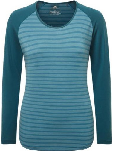 MOUNTAIN EQUIPMENT REDLINE LS WMNS TEE BLUEFIN STRIPE/DENIM