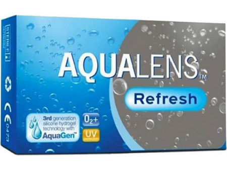 Amvis Aqualens Refresh Μηνιαίοι Φακοί Επαφής Αστιγματικοί Σιλικόνης Υδρογέλης με Φίλτρο UV 3τμχ