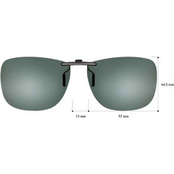Sunglasses CLIP ON ΓΙΑ ΚΟΚΑΛΙΝΟ ΚΑΙ ΜΕΤΑΛΛΙΚΟ ΣΚΕΛΕΤΟ 12787/G15/57