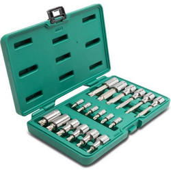 Σετ καρυδάκια μύτες 1/4" & 1/2" 18τεμ. 6 - 1/4" καρυδάκια μύτες Ίσια 4, 5.5, 6.5 mm Phillips 1, 2, 3 6 - 1/2" πολύσφηνα M5, M6, M8, M10, M12, M14 6 - 1/2" πολύσφηνα μακριά M5, M6, M8, M10, M12, M14 /
