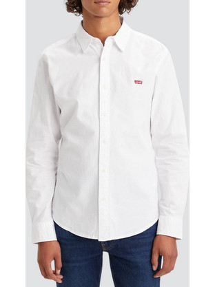 Levi's Ανδρικό Πουκάμισο Βαμβακερό Μακρυμάνικο Slim Fit Λευκό 86625-0002
