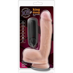 Blush X5 Plus King Dong Ρεαλιστικός Δονητής για Ζευγάρια με Τηλεχειριστήριο 20cm Vanilla