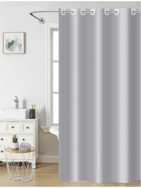 Κουρτίνα Μπάνιου (180x200) Light Gray Nima Home Γκρι 180x200