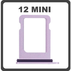 Original for Apple iPhone 12 Mini , iPhone12 Mini (A2399, A2176, A2398) SIM Card Tray Purple Μωβ Pulled