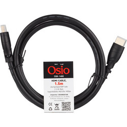Osio OSK-1480 Καλώδιο HDMI Ultra High Speed 2.1, 4K/8K, 48 Gbps με ethernet αρσενικό σε αρσενικό 1.5m