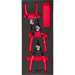 Milwaukee 4932493632 Σετ Πένσες Δακτυλίων Ασφαλείας σε ένθετο 3τμχ