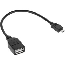 Cabletech DM-2907 Καλώδιο micro USB σε θηλυκό USB 20cm