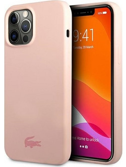 LACOSTE Iphone 13 Pro Max6,7 Pink Hardcase Silicone - (LCHCP13XSI)