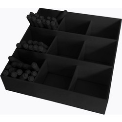Κουτί Αποθήκευσης & Οργάνωσης Μαύρο 15.0 x 15.0 x 6.2 cm