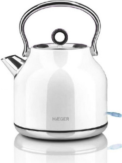Haeger EK-22W.023A Art Deco Ανοξείδωτος Βραστήρας 1.7lt 2200W Λευκός