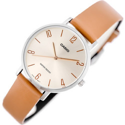 Casio Γυναικείο Ρολόι με Καφέ Δερμάτινο Λουράκι LTP-VT01L-5BUDF