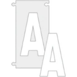 ΠΙΝΑΚΙΔΑ ΣΗΜΑΝΣΗΣ ΓΡΑΜΜΑΤΑ ΟΔΩΝ ''Α'' PLEXIGLASS 5cm 74876