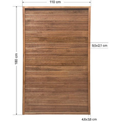 Ξύλινο διαχωριστικό καφασωτό 110x180cm Tesias Group