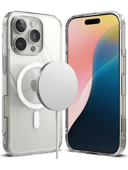 Θήκη Ringke Fusion Bold Magnetic Back Cover Πλαστικό / Σιλικόνης για iPhone 16 Pro Max - Διάφανο