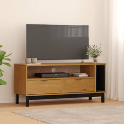 vidaXL Έπιπλο Τηλεόρασης FLAM 110x40x50 εκ. από Συμπαγές Ξύλο Πεύκου 357820