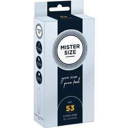 My.Size 53mm Mister Size Προφυλακτικά Λεπτά με Λιπαντικό 10τμχ