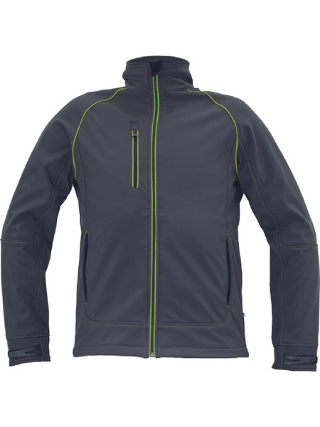 ΜΠΟΥΦΑΝ SOFTSHELL ΕΡΓΑΣΙΑΣ ΑΔΙΑΒΡΟΧΟ GREENDALE ΑΝΘΡΑΚΙ/ΛΑΙΜ 94%poly-6%elast, 320 g/m 3XL 8591806580985
