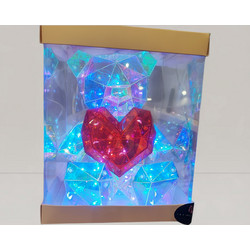 Φωτιζόμενο Αρκουδάκι Κρυστάλλου LED σε Κουτί Δώρου | Ρομαντικό & Πρωτότυπο Δώρο - XRX Gifts