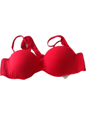 Modern Ocean Lollipop Bikini Top Κόκκινο