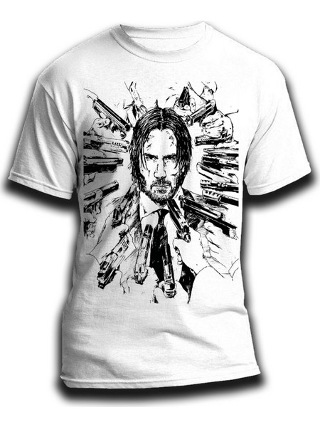 Ανδρική Μπλούζα John Wick 523213-Λευκό