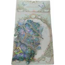 Stickers blue butterfly