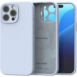 Θήκη iPhone 15 Pro Spacecase Silicone Mag Case Σιλικόνης με MagSafe - Baby Blue (5905719137830)
