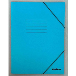 Φάκελος με λάστιχο Premioum prespan γαλάζιο 25X35 (12804)