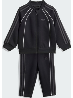 Adidas Βρεφικό Σετ Φόρμας Χειμωνιάτικο Μαύρο KD3178