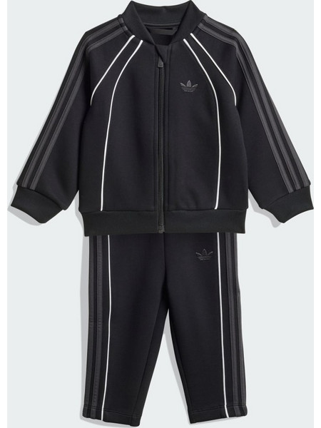 Adidas Βρεφικό Σετ Φόρμας Χειμωνιάτικο Μαύρο KD3178
