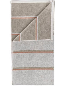 Zone Denmark - Sauna Towel 100x50 cm - Soft Grey, Eucalyptus, Terracotta