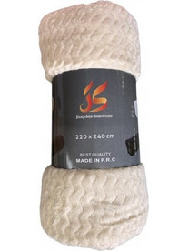 Κουβέρτα Fleece Υπέρδιπλη 220Χ240 BLNK-BL220240-Εκρού