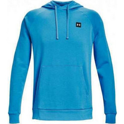 Under Armour Rival Fleece Hoodie Ανδρικό Αθλητικό Φούτερ Μπλε 1357092-422