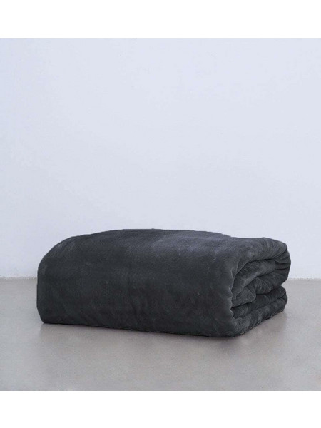 Pennie Voras Κουβέρτα Βελουτέ Υπέρδιπλη 240x260cm Ανθρακί 710451-15 ref10292578
