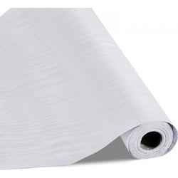Ταπετσαρία VEVOR Peel and Stick, 45cm x 10m Χαρτί Επαφής Λευκό Wood Grain Waterpoof Αυτοκόλλητο, Εύκολο στο καθάρισμα & ξεφλούδισμα τοίχου Διακοσμητικό ρολό βινυλίου για υπνοδωμάτιο κουζίνα γραφείο γρ