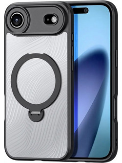 Dux Ducis Aimo Series MagSafe Σκληρή Θήκη με Στήριξη για iPhone 17 Air Μαύρο-Διάφανο