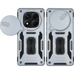 Sonique Ring Armor CamShield Θήκη Κινητού Xiaomi Redmi Note 14 Pro 4G Grey