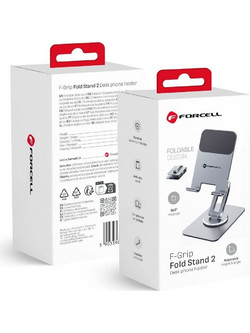 Forcell F-Grip Fold Stand 2 360 Βάση Κινητού για Γραφείο Γκρι