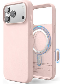 Θήκη iPhone 18 Pro Max / 17 Pro Max Elago Magnetic Leather από Vegan Δέρμα με MagSafe - Lovely Pink (ES17MSLE69PRO-LPK)