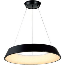 InLight Κρεμαστό Φωτιστικό Οροφής Μονόφωτο LED με Φυσικό Λευκό Φως Μαύρο 6010-A