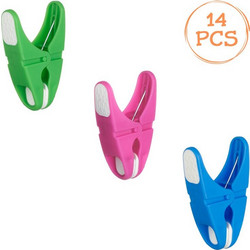 Μανταλάκια Softgrip σε 3 Χρώματα 7cm - 14 τμχ