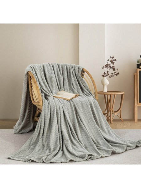 Κουβέρτα Fleece Ημίδιπλη 550 Olive Green Adam Home Λαδί 180x240