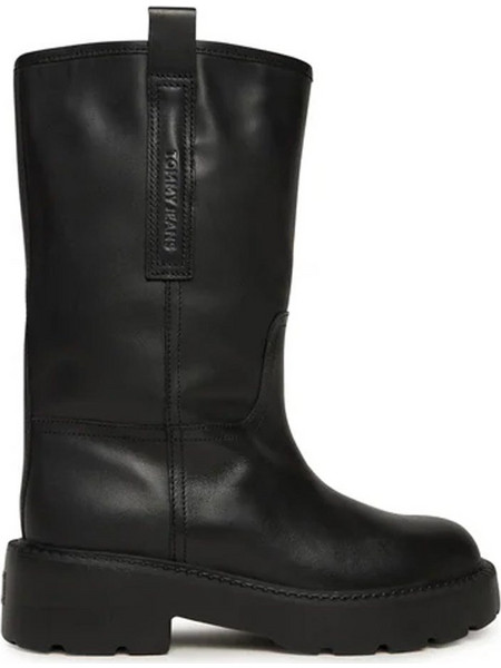 ΓΥΝΑΙΚΕΙΑ ΠΑΠΟΥΤΣΙΑ TOMMY JEANS Tjw Leather Mid Tubular Boot